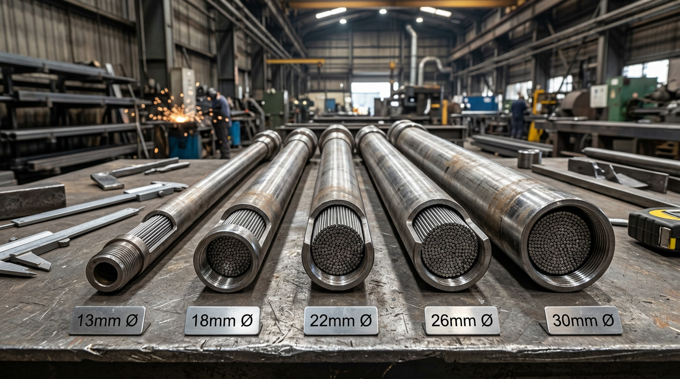 image of wire packed lance tubes showing different sizes